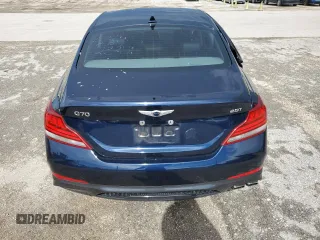 2020 Genesis G70 2.0T with VIN KMTG64LA3LU062323, listed as a Copart auction lot 60740084 with 51,342 mi miles and Non Repairable. Bid and sale history available at DreamBid. Image 6.