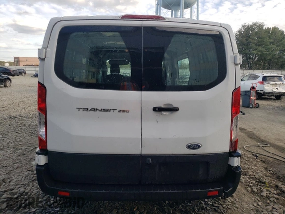 2021 Ford Transit Cargo with VIN 1FTBR1Y87MKA44540, listed as a Copart auction lot 74791034 with 128,242 mi miles and Salvage title. Bid and sale history available at DreamBid. Image 6.