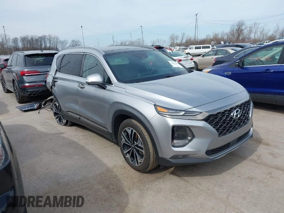 2020 Hyundai Santa Fe Limited with VIN 5NMS5CAA8LH280600, listed as a IAAI auction lot 41801359 with 61,519 mi miles. Bid and sale history available at carsss.com. Image 1.