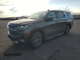2021 Chevrolet Tahoe LT with VIN 1GNSCNKD8MR377195, listed as a Copart auction lot 50619815 with 35,014 mi miles and Salvage title. Bid and sale history available at DreamBid. Image 1.