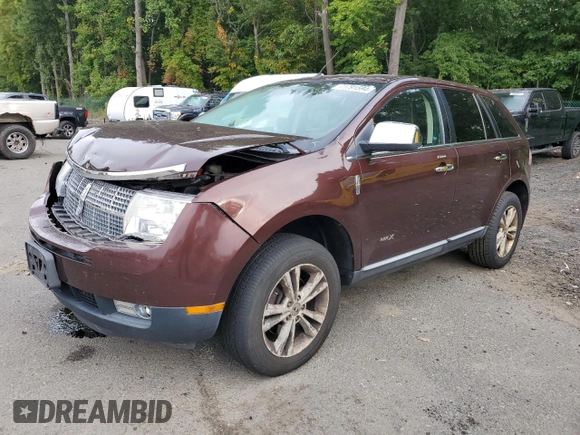 2010 Lincoln MKX with VIN 2LMDJ8JC9ABJ30736, listed as a Copart auction lot 71791594 with 116,083 mi miles and Salvage Title. Bid and sale history available at DreamBid. Image 1.
