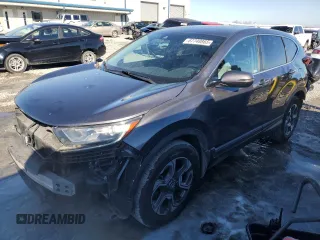 2019 Honda CR-V EX with VIN 7FARW2H52KE006215, listed as a Copart auction lot 87748865 with 124,335 mi miles and Salvage Title. Bid and sale history available at carsss.com. Image 1.