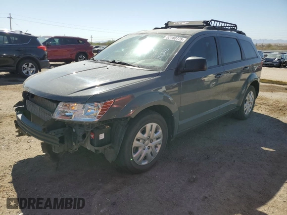 2020 Dodge Journey SE Value with VIN 3C4PDCAB1LT274125, listed as a Copart auction lot 52180775 with 67,928 mi miles and Salvage Title. Bid and sale history available at DreamBid. Image 1.