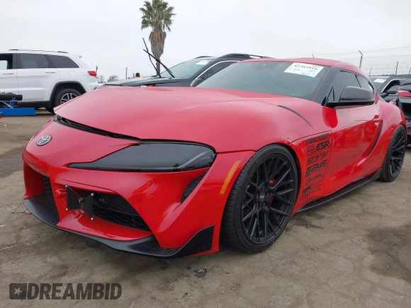 2023 Toyota Supra 3.0 with VIN WZ1DB0G04PW058168, listed as a IAAI auction lot 42383816 with 22,135 mi miles and . Bid and sale history available at DreamBid. Image 20.