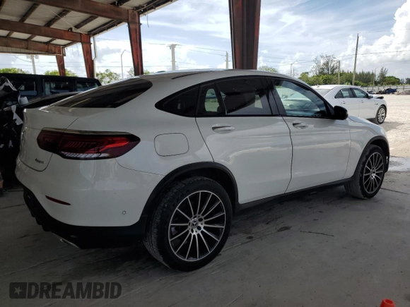 2021 Mercedes-Benz GLC 300 with VIN W1N0J8EB2MF930967, listed as a Copart auction lot 61205125 with 72,424 mi miles and Salvage title. Bid and sale history available at DreamBid. Image 3.