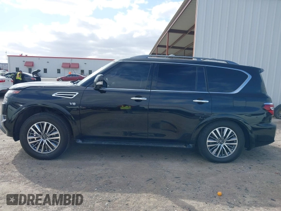2022 Nissan Armada SL with VIN JN8AY2BAXN9390661, listed as a IAAI auction lot 41724683 with 48,968 mi miles. Bid and sale history available at carsss.com. Image 14.