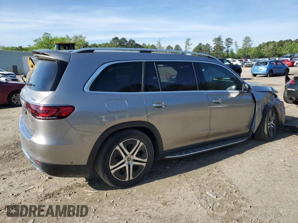 2020 Mercedes-Benz GLS 450 with VIN 4JGFF5KE4LA160942, listed as a Copart auction lot 50675324 with 28,631 mi miles and . Bid and sale history available at DreamBid. Image 3.