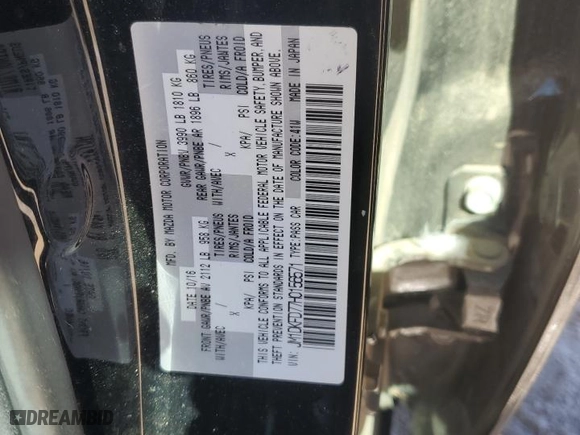 2017 Mazda CX-3 Grand Touring with VIN JM1DKFD77H0156571, listed as a Copart auction lot 47561835 with 72,528 mi miles and Salvage Title. Bid and sale history available at carsss.com. Image 15.
