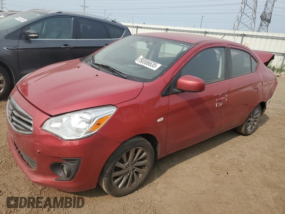2018 Mitsubishi Mirage ES с VIN ML32F3FJ0JHF06722, выставлен на аукционе Copart как лот 58586635 с пробегом Не указан миль и Списание • Salvage title. История ставок и продаж доступна на DreamBid. Изображение 1.