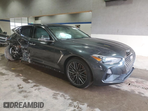 2019 Genesis G70 Dynamic with VIN KMTG34LE2KU019750, listed as a Copart auction lot 43602185 with 23,027 mi miles and Salvage Title. Bid and sale history available at DreamBid. Image 4.