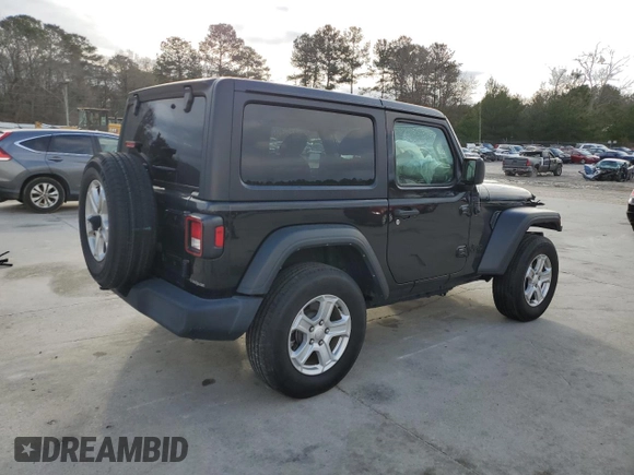 2021 Jeep Wrangler Sport S with VIN 1C4HJXAG8MW872384, listed as a Copart auction lot 87472574 with 49,684 mi miles and Salvage Title. Bid and sale history available at DreamBid. Image 3.