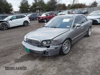 2005 Hyundai XG with VIN KMHFU45E55A424894, listed as a IAAI auction lot 41314611 with 158,408 mi miles. Bid and sale history available at carsss.com. Image 2.