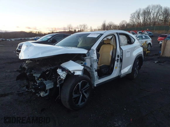2021 Lexus NX with VIN JTJGARDZ0M5023616, listed as a IAAI auction lot 40956446 with 33,047 mi miles. Bid and sale history available at carsss.com. Image 2.