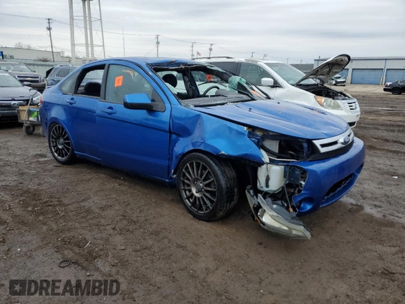 2011 Ford Focus SES with VIN 1FAHP3GN9BW130818, listed as a Copart auction lot 47552845 with 102,442 mi miles and Salvage Title. Bid and sale history available at carsss.com. Image 4.