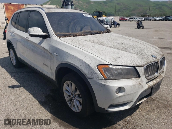 2013 BMW X3 xDrive28i with VIN 5UXWX9C50D0A24548, listed as a Copart auction lot 50700105 with 103,006 mi miles and Clean Title. Bid and sale history available at carsss.com. Image 4.