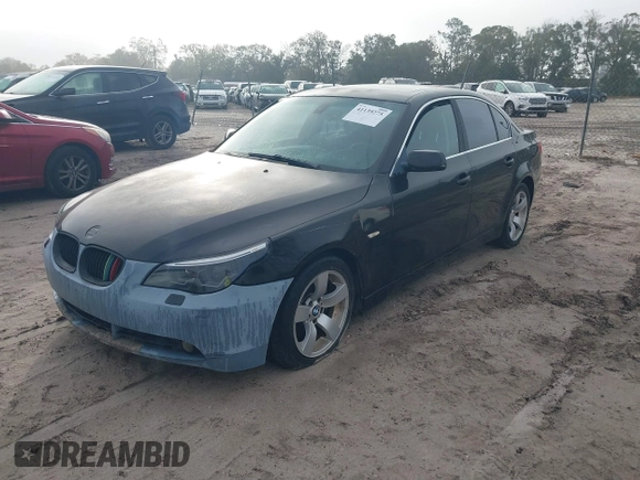2004 BMW 5 Series 525i with VIN WBANA53574B845023, listed as a IAAI auction lot 41139275 with 163,597 mi miles. Bid and sale history available at carsss.com. Image 2.