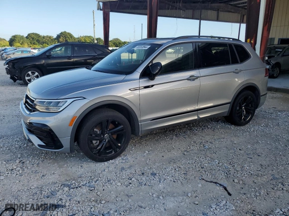 2023 Volkswagen Tiguan SE R-Line Black with VIN 3VVCB7AX4PM054406, listed as a Copart auction lot 85553844 with 0 mi miles and Salvage Title. Bid and sale history available at carsss.com. Image 1.