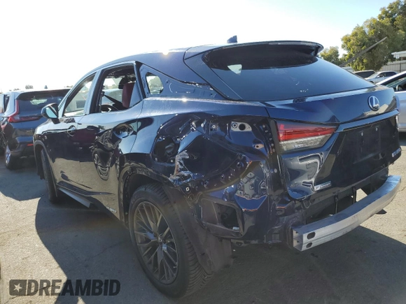 2022 Lexus RX with VIN 2T2YGMDA2NC093783, listed as a Copart auction lot 68711234 with 0 mi miles and Salvage Title. Bid and sale history available at carsss.com. Image 2.