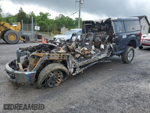 2017 Ford F-250 XLT with VIN 1FT7X2B66HEC74664, listed as a Copart auction lot 55146565 with Not provided miles and Salvage title. Bid and sale history available at DreamBid. Image 1.