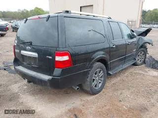 2007 Ford Expedition EL Limited with VIN 1FMFK20577LA26742, listed as a IAAI auction lot 41955015 with 185,101 mi miles. Bid and sale history available at carsss.com. Image 4.
