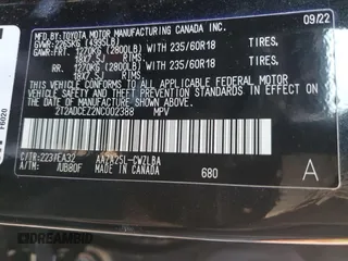 2022 Lexus NX 250 с VIN 2T2ADCEZ2NC002388, выставлен на аукционе Copart как лот 82805684 с пробегом 17 938 миль миль и Списание • Salvage title. История ставок и продаж доступна на DreamBid. Изображение 14.