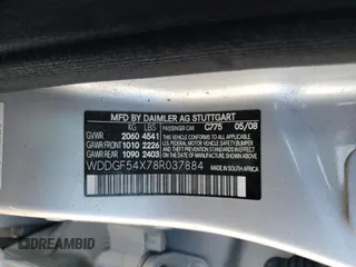 2008 Mercedes-Benz C 300 Sport with VIN WDDGF54X78R037884, listed as a Copart auction lot 52016025 with Not provided miles and Salvage title. Bid and sale history available at DreamBid. Image 12.