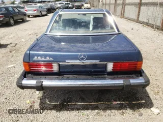 1983 Mercedes-Benz 380 380SL with VIN WDBBA45A3DB028172, listed as a Copart auction lot 66039584 with 54,772 mi miles and Salvage Title. Bid and sale history available at carsss.com. Image 6.