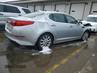 2015 Kia Optima EX with VIN 5XXGN4A71FG433773, listed as a Copart auction lot 43358985 with 53,262 mi miles and Salvage Title. Bid and sale history available at carsss.com. Image 3.