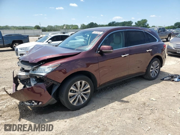 2014 Acura MDX Technology with VIN 5FRYD4H46EB049863, listed as a Copart auction lot 63079295 with 149,448 mi miles and Salvage title. Bid and sale history available at DreamBid. Image 1.