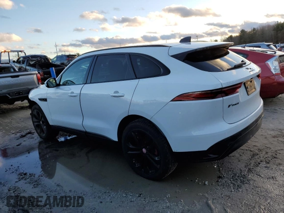 2023 Jaguar F-Pace S with VIN SADCJ2EX0PA711041, listed as a Copart auction lot 87373724 with 9,479 mi miles and Salvage title. Bid and sale history available at DreamBid. Image 2.