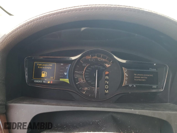2012 Lincoln MKX with VIN 2LMDJ6JK9CBL05601, listed as a Copart auction lot 49788364 with 159,263 mi miles and Salvage Title. Bid and sale history available at carsss.com. Image 9.
