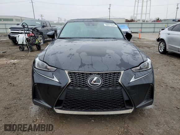 2017 Lexus IS 350 with VIN JTHCE1D22H5013734, listed as a Copart auction lot 80974524 with 89,820 mi miles and Salvage title. Bid and sale history available at DreamBid. Image 5.