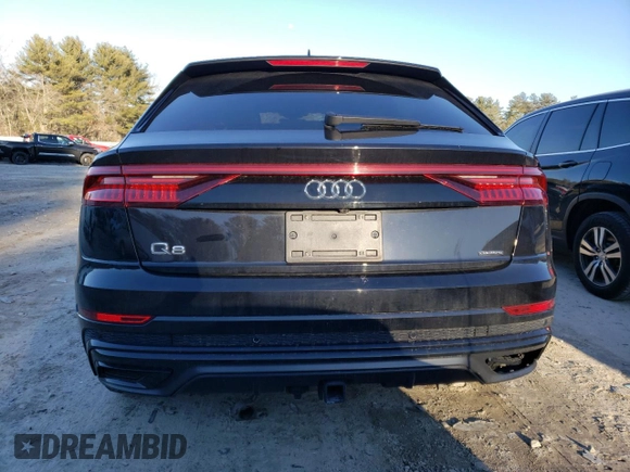 2019 Audi Q8 Premium Plus with VIN WA1EVAF14KD030993, listed as a Copart auction lot 39435663 with 57,547 mi miles. Bid and sale history available at carsss.com. Image 6.