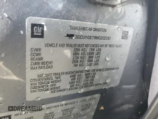 2021 Chevrolet Silverado 1500 LTZ with VIN 3GCUYGET9MG202150, listed as a Copart auction lot 76463424 with 49,644 mi miles and Salvage Title. Bid and sale history available at DreamBid. Image 12.
