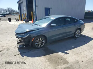 2015 Chrysler 200 S with VIN 1C3CCCBB9FN626425, listed as a Copart auction lot 53429105 with 64,002 mi miles and Salvage Title. Bid and sale history available at carsss.com. Image 1.