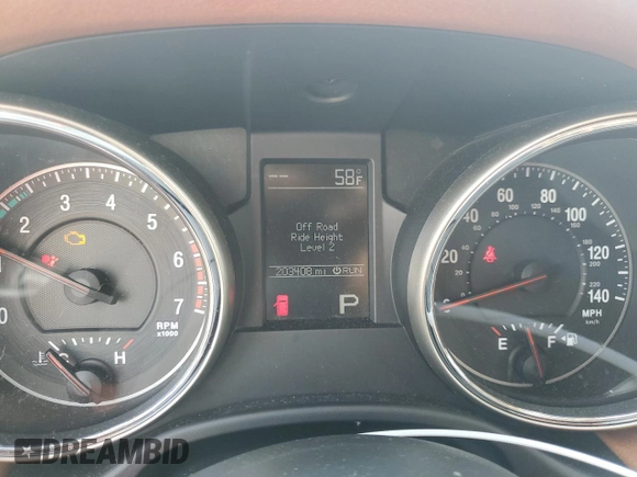 2011 Jeep Grand Cherokee Overland Summit with VIN 1J4RR6GT1BC617435, listed as a Copart auction lot 47730105 with 203,408 mi miles and Salvage Title. Bid and sale history available at carsss.com. Image 9.