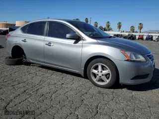 2014 Nissan Sentra S with VIN 3N1AB7AP8EL691665, listed as a Copart auction lot 89200385 with 127,581 mi miles and Salvage Title. Bid and sale history available at carsss.com. Image 4.