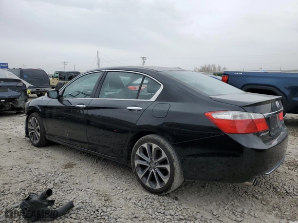 2015 Honda Accord Sedan Sport with VIN 1HGCR2F58FA101521, listed as a Copart auction lot 50740865 with 0 mi miles and Salvage Title. Bid and sale history available at carsss.com. Image 2.