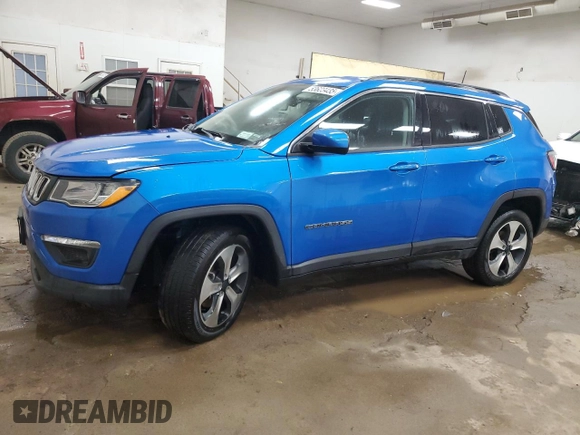 2019 Jeep Compass Latitude with VIN 3C4NJDBBXKT792396, listed as a Copart auction lot 53623435 with 84,473 mi miles and Salvage title. Bid and sale history available at DreamBid. Image 1.