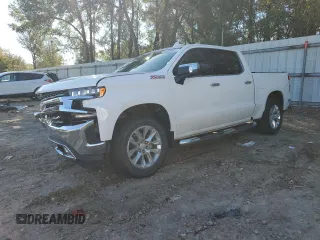 2020 Chevrolet Silverado 1500 LTZ with VIN 3GCUYGED1LG366550, listed as a Copart auction lot 47831655 with 51,271 mi miles and Salvage Title. Bid and sale history available at DreamBid. Image 1.