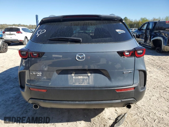2023 Mazda CX-50 S Select with VIN 7MMVABAM8PN146630, listed as a Copart auction lot 49590615 with 24,215 mi miles and Salvage Title. Bid and sale history available at DreamBid. Image 6.