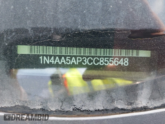 2012 Nissan Maxima S z VIN 1N4AA5AP3CC855648, wystawiony jako IAAI lot #37804768 z przebiegiem Nie podano mil oraz . Historia ofert i sprzedaży dostępna na DreamBid. Obrazek 9.