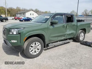 2022 Nissan Frontier SV with VIN 1N6ED1EKXNN605404, listed as a Copart auction lot 53583465 with 59,438 mi miles and Salvage title. Bid and sale history available at DreamBid. Image 1.