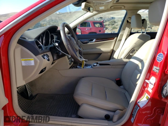 2013 Mercedes-Benz C 300 Sport with VIN WDDGF8AB1DG111008, listed as a Copart auction lot 50840715 with 86,659 mi miles and Salvage Title. Bid and sale history available at DreamBid. Image 7.