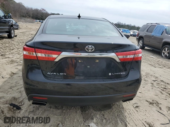 2014 Toyota Avalon Limited with VIN 4T1BK1EB5EU134727, listed as a Copart auction lot 49963195 with 57,083 mi miles and Salvage Title. Bid and sale history available at carsss.com. Image 6.