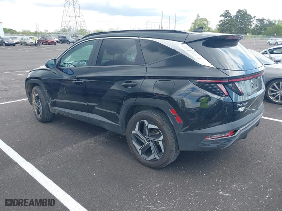 2022 Hyundai Tucson Hybrid SEL Convenience with VIN KM8JFCA17NU051776, listed as a IAAI auction lot 42018560 with 81,206 mi miles. Bid and sale history available at carsss.com. Image 3.