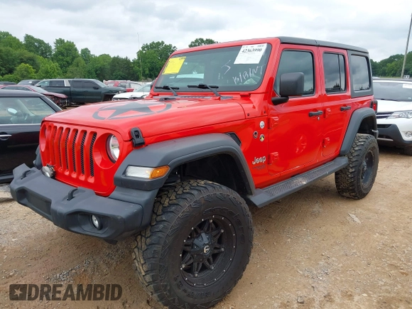 2020 Jeep Wrangler Unlimited Sport S z VIN 1C4HJXDN7LW281357, wystawiony jako IAAI lot #42363990 z przebiegiem 69 068 mil mil oraz . Historia ofert i sprzedaży dostępna na DreamBid. Obrazek 17.