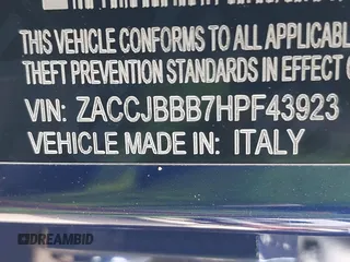 2017 Jeep Renegade Latitude с VIN ZACCJBBB7HPF43923, выставлен на аукционе IAAI как лот 42059599 с пробегом 125 740 миль миль и . История ставок и продаж доступна на DreamBid. Изображение 9.