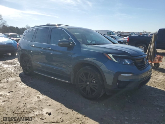 2021 Honda Pilot Special Edition with VIN 5FNYF5H21MB043774, listed as a Copart auction lot 43580525 with 74,018 mi miles and Salvage Title. Bid and sale history available at carsss.com. Image 4.