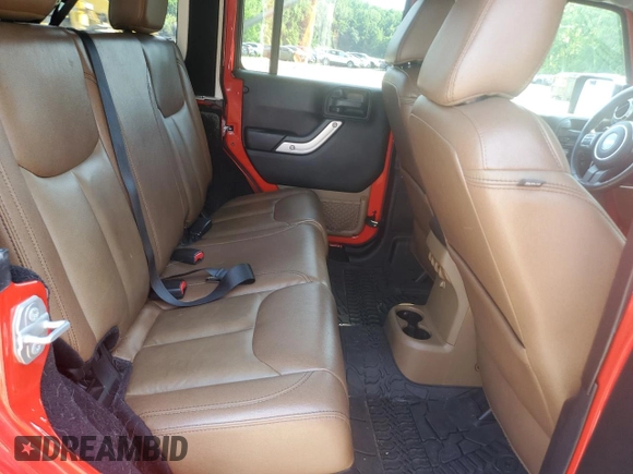 2017 Jeep Wrangler Unlimited Sahara with VIN 1C4HJWEG3HL610297, listed as a Copart auction lot 62060865 with 43,274 mi miles and Salvage title. Bid and sale history available at DreamBid. Image 11.